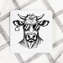 Load image into Gallery viewer, Funny Cow Coasters, Farmhouse Decor, Water Resistant, Set of 4