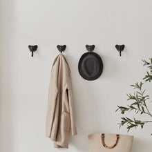 Load image into Gallery viewer, Cast Iron Elephant Wall Hook | Boho Animal Decor Hook | Elephant Trunk Coat Hook | Rustic Towel Hanger for Keys, Bags & Leashes | Wall Decor