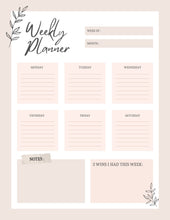 Load image into Gallery viewer, Printable Weekly Planner, To-Do List (Digital Download)
