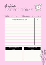 Load image into Gallery viewer, Digital Gratitude Journal, Daily Prompts, Printable PDF (Letter)

