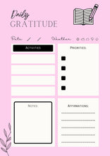 Load image into Gallery viewer, Digital Gratitude Journal, Daily Prompts, Printable PDF (Letter)
