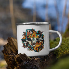 Load image into Gallery viewer, Texas Mug, Turquoise Cow Skull Mug
