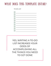 Load image into Gallery viewer, Printable Daily Planner, To-Do List, Meal Plan, Gratitude (PDF)
