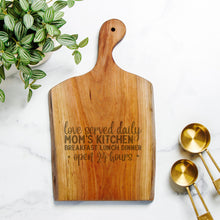 Load image into Gallery viewer, Personalized Wood Engraved Cutting Board | Kitchen Decor Gift for Mother's Day, Birthday, Housewarming
