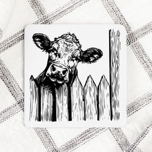 Load image into Gallery viewer, Funny Cow Coasters, Farmhouse Decor, Water Resistant, Set of 4
