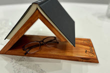 Load image into Gallery viewer, Engraved Wooden Bookmark Stand, Handmade Desk Accessory, Teacher Gift
