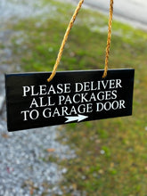 Load image into Gallery viewer, Wood Package Delivery Sign, Weather Resistant
