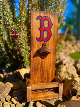 Load image into Gallery viewer, Boston Red Sox Logo Wooden Bottle Opener, MLB Team Decoration, Gift for Baseball Fans and Sports Bars
