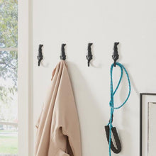 Load image into Gallery viewer, Cast Iron Dog Wall Hook | Rustic Dog Tail Coat Hook | Farmhouse Towel Hook | Animal Wall Hanger for Keys, Leashes &amp; Towels | Home Decor
