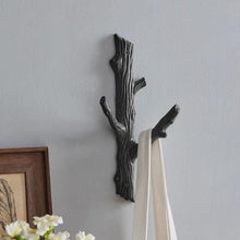 Load image into Gallery viewer, Rustic Cast Iron Tree Branch Hook | Farmhouse Wall Decor
